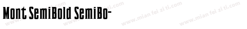 Mont SemiBold SemiBo字体转换
